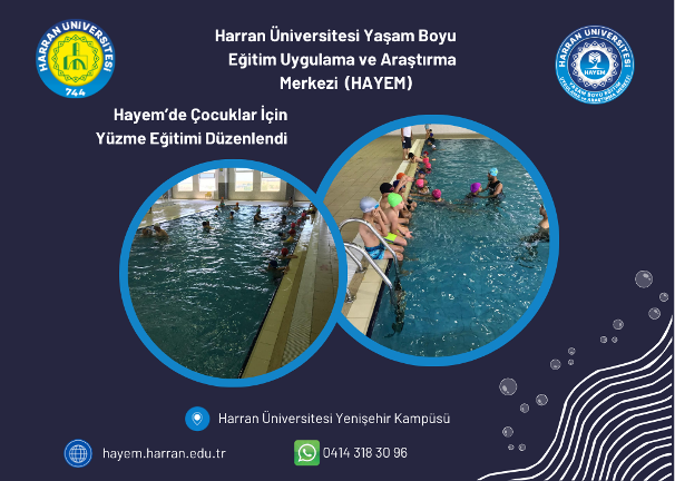 HAYEM'DE ÇOCUKLAR İÇİN YÜZME EĞİTİMİ DÜZENLENDİ